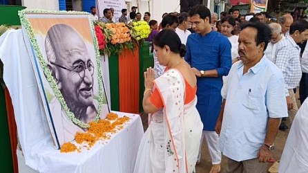 Congress observed birth anniversary of Mahatma Gandhi. TIWN Pic Oct 2
